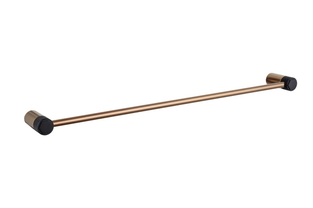 rose gold towel bar